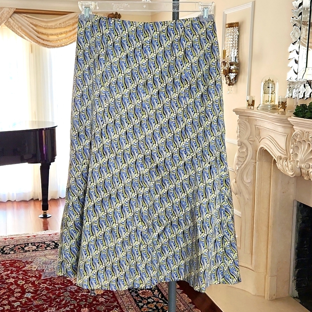 50% Silk Talbots Spring Skirt. $118. NEW. Swingy.